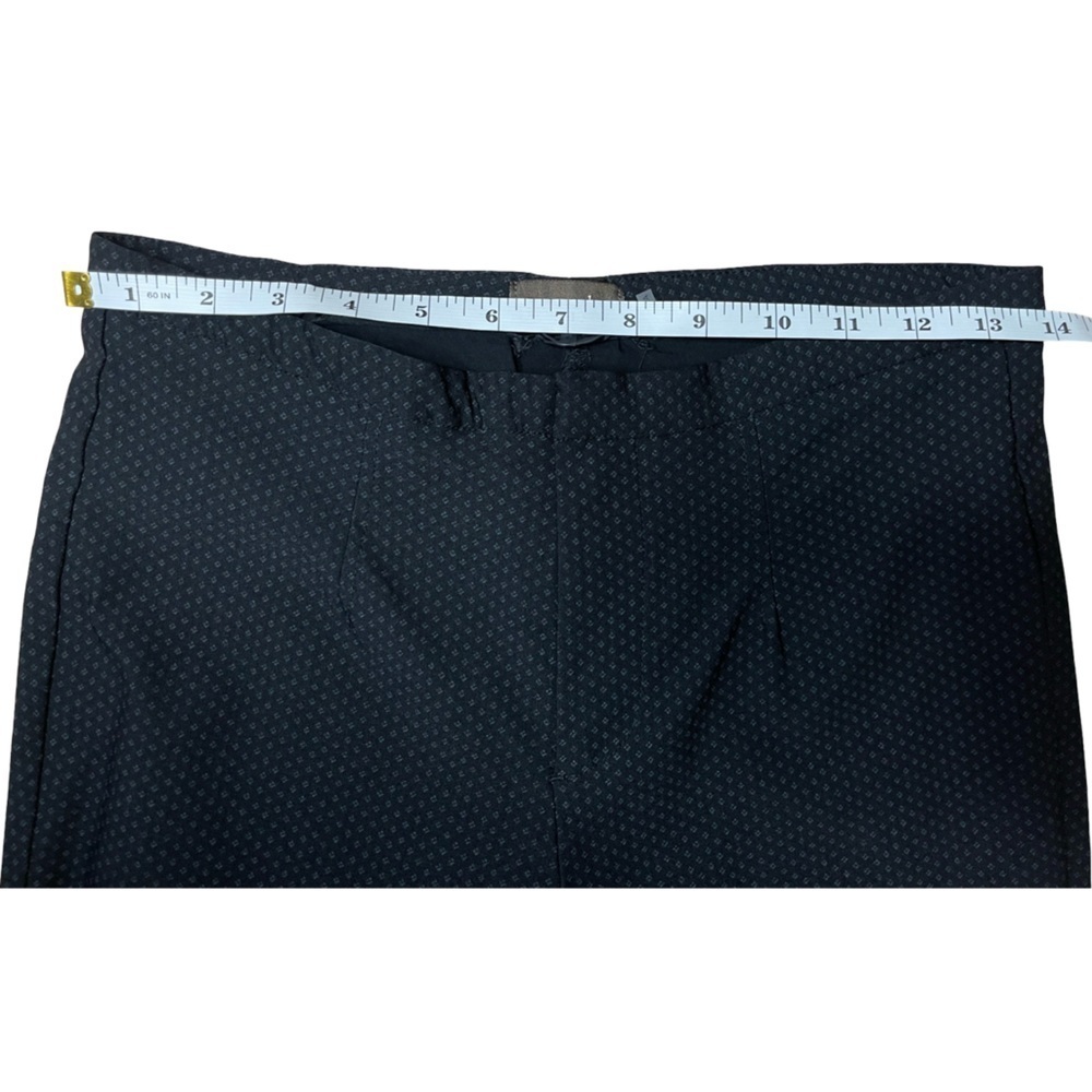 Crosby Navy Stretch Pants Geometric Dot Pattern Workwear Chic Smart Casual - 6 - Picture 5 of 11